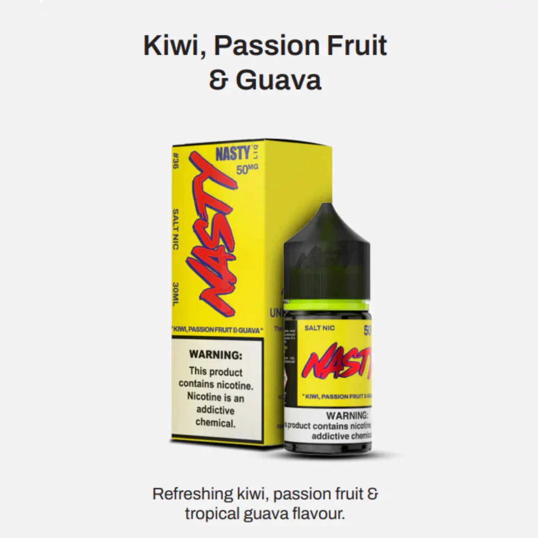 Kiwi Passion Fruit Guava - NASTY LIQ | 30ML Vape Juice | 35MG, 50MG - Vape Shop Bengaluru