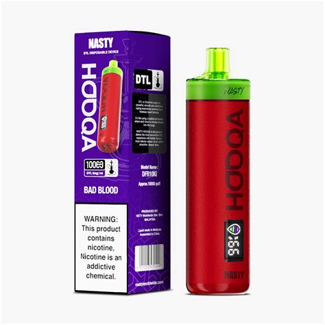 Nasty Bar Hooqa DFR10Ki DTL Disposable 3mg India - Vape Shop Bengaluru
