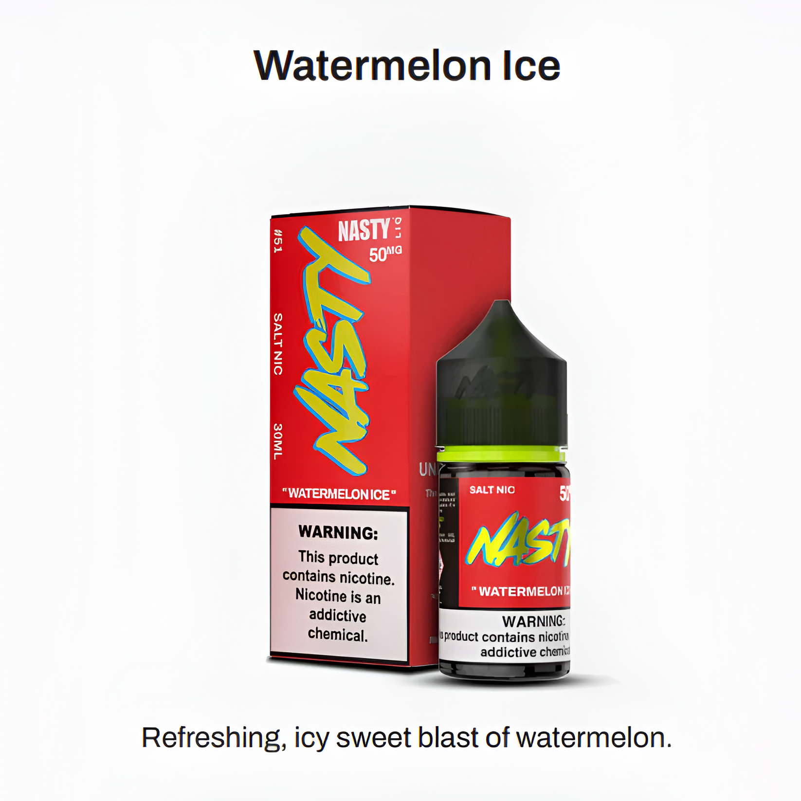 Watermelon ice - NASTY LIQ | 30ML Vape Juice  | 20MG, 50MG - Vape Shop Bengaluru